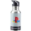 Nerezová láhev na pití s brčkem Playstation: Dědictví (objem 480 ml)