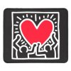 Podložka pod myš Keith Haring: Láska (23,5 x 19,8 x 0,4 cm)