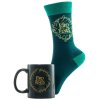 Dárkový set - hrnek s ponožkami The Lord Of The Rings | Pán prstenů: Logo (objem hrnku 315 ml)