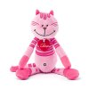 Kočka  Rosalie, střední - růžová, 38cm