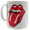 Bílý keramický hrnek Rolling Stones: Lips - Jazyk (objem 315 ml)