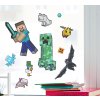 Set 34 samolepek na okno Minecraft: Postavy (15 x 21 cm)