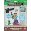 Set 34 samolepek na okno Minecraft: Postavy (15 x 21 cm)