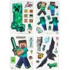 Set 34 samolepek na okno Minecraft: Postavy (15 x 21 cm)