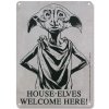 Dekorační cedule na zeď Harry Potter: Dobby (15 x 21 cm)