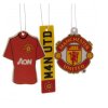 Osvěžovač vzduchu FC Manchester United: Znak, dres a SPZ (3 kusů)