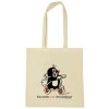 Shopping taška na rameno Krteček: Šťastný krtek na koloběžce (38 x 42 cm) béžová bavlna