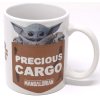 Bílý keramický hrnek Star Wars | Hvězdné války TV seriál The Mandalorian: Precious Cargo - mladý Yoda (objem 315 ml)