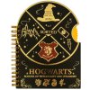 Poznámkový A5 blok s otáčecím kolečkem v kroužkové vazbě Harry Potter: Štít Bradavic (14,8 x 21 cm)