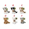 Plyšová kočka 11 cm sedící 6 druhů ECO-FRIENDLY