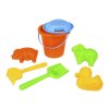 Pískový set kyblík a formičky zvířátek v síťce