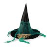 Klobouk čarodejnický/halloween pro dospělé s pavouky