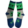 Dětské ponožky Minecraft: Ikony Creeper set 2 párů
