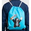 Batoh pytlík gym bag Krteček: Juhu (35 x 46 cm) modrý polyester