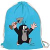 Batoh pytlík gym bag Krteček: Juhu (35 x 46 cm) modrý polyester