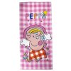 Ručník - osuška s kšiltovkou a pytlíkem Peppa Pig | Prasátko Peppa: Duha (70 x 140 cm)