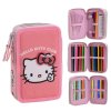 Školní trojdílné pouzdro Hello Kitty: Klub Hello Kitty (13 x 20 x 7 cm)