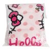 Dětský ručník - pončo Hello Kitty: Figury a Nápis (50 x 115 cm)