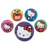 Placka odznak set 5 kusů Hello Kitty: Pózy (průměr 25 | 38 mm)