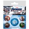 Placky Marvel | Avengers Endgame: Quantum Realm Suits set 5 kusů (25 mm | 38 mm)