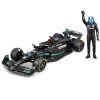 Bburago 1:24 RACE Formula F1 - Mercedes-AMG F1 W14 E (2023) #63 George Russell with driver and decor