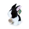 Plyšový králík bílo-černý sedící 16 cm ECO-FRIENDLY