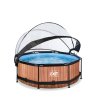 Bazén Exit ø244 x 76 cm s filtrací a krytem