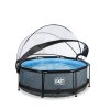 Bazén Exit ø244 x 76 cm s filtrací a krytem
