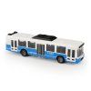 Autobus MHD modrý 16 cm - otevírací dveře