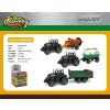 Traktor s příslušenstvím kov/plast 17 cm
