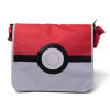 TAŠKA NA RAMENO/POKÉMON POKEBALL/ČERVENO-BÍLÁ/44 x 36 cm
