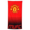 RUČNÍK OSUŠKA/MANCHESTER UNITED FC 70 x 140 cm/FADE/ČERVENÝ/BAVLNA