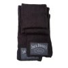 ŠÁLA PLETENÁ/JACK DANIEL'S NÁŠIVKA S LOGEM/ČERNÁ/BAVLNA-AKRYL