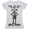 TRIČKO DÁMSKÉ/HARRY POTTER DOBBY/ŠEDÉ/VELIKOST (S)