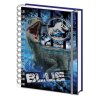 BLOK/ZÁPISNÍK A5/KROUŽKOVÁ VAZBA WIRO/JURASSIC WORLD/3D JURSKÝ SVĚT