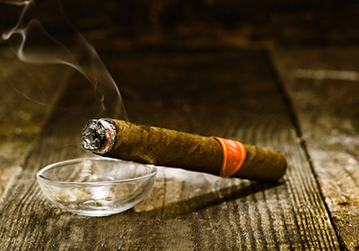 Etikett des Zigarrengenusses