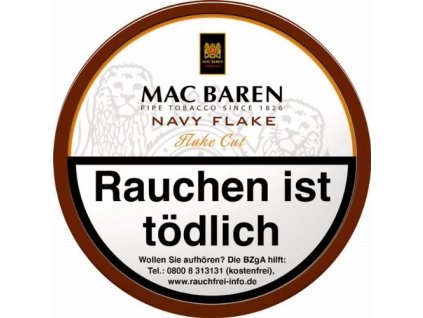 mac baren navy flake 100g dose