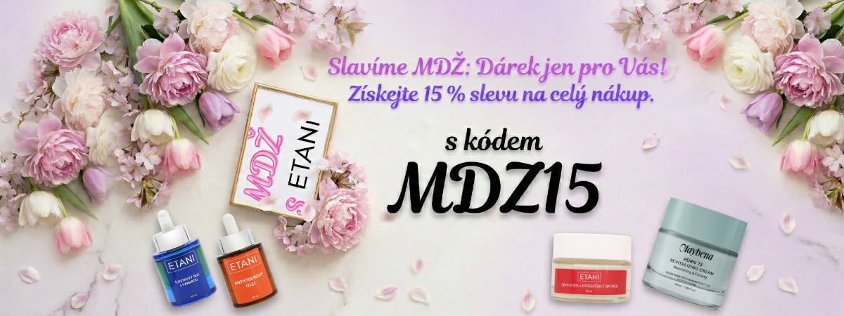 MDŽ, získejte 15% slevu s kódem mdz15