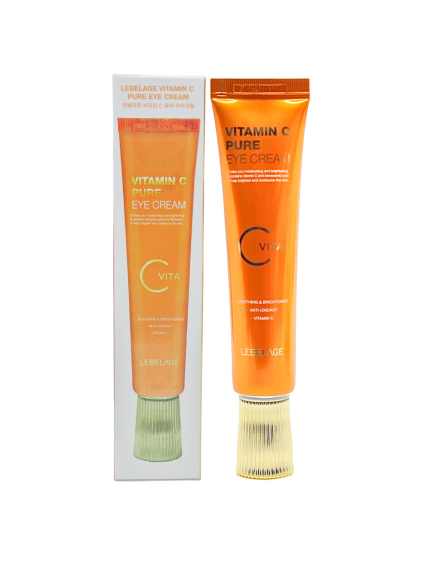 Lebelage Vitamin C Pure Eye Cream, 40 ml - Rozjasňující oční krém s vitamínem C