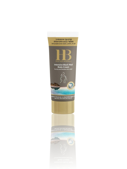 H&B Dead Sea Minerals - Intenzivní tělový krém s černým bahnem z Mrtvého moře 200 ml
