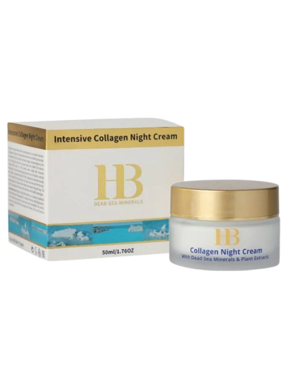H&B Dead Sea Minerals - Intenzivní kolagenový noční krém s minerály z Mrtvého moře 50 ml