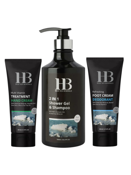 H&B Dead Sea Minerals – Pánská regenerační sada s minerály z Mrtvého moře
