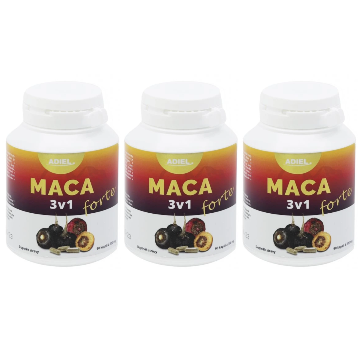 ADIEL Maca 3v1 forte 90 kapslí 3 ks: 3x90 kapslí | Etani.cz
