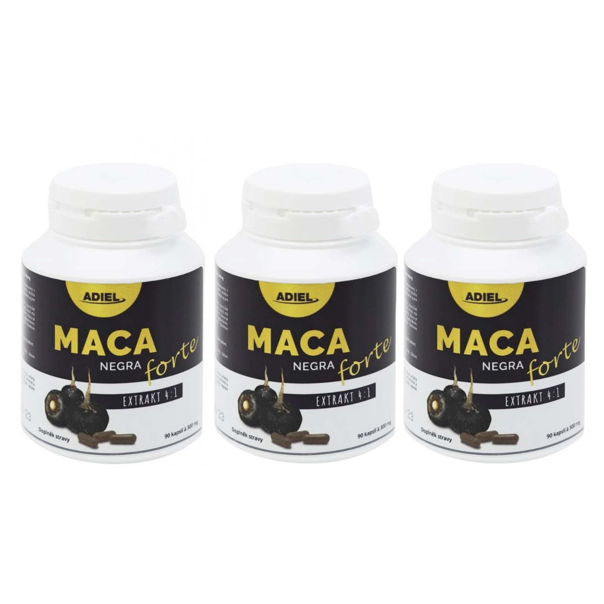 ADIEL Maca negra FORTE 90 kapslí 3 ks: 3x90 kapslí | Etani.cz