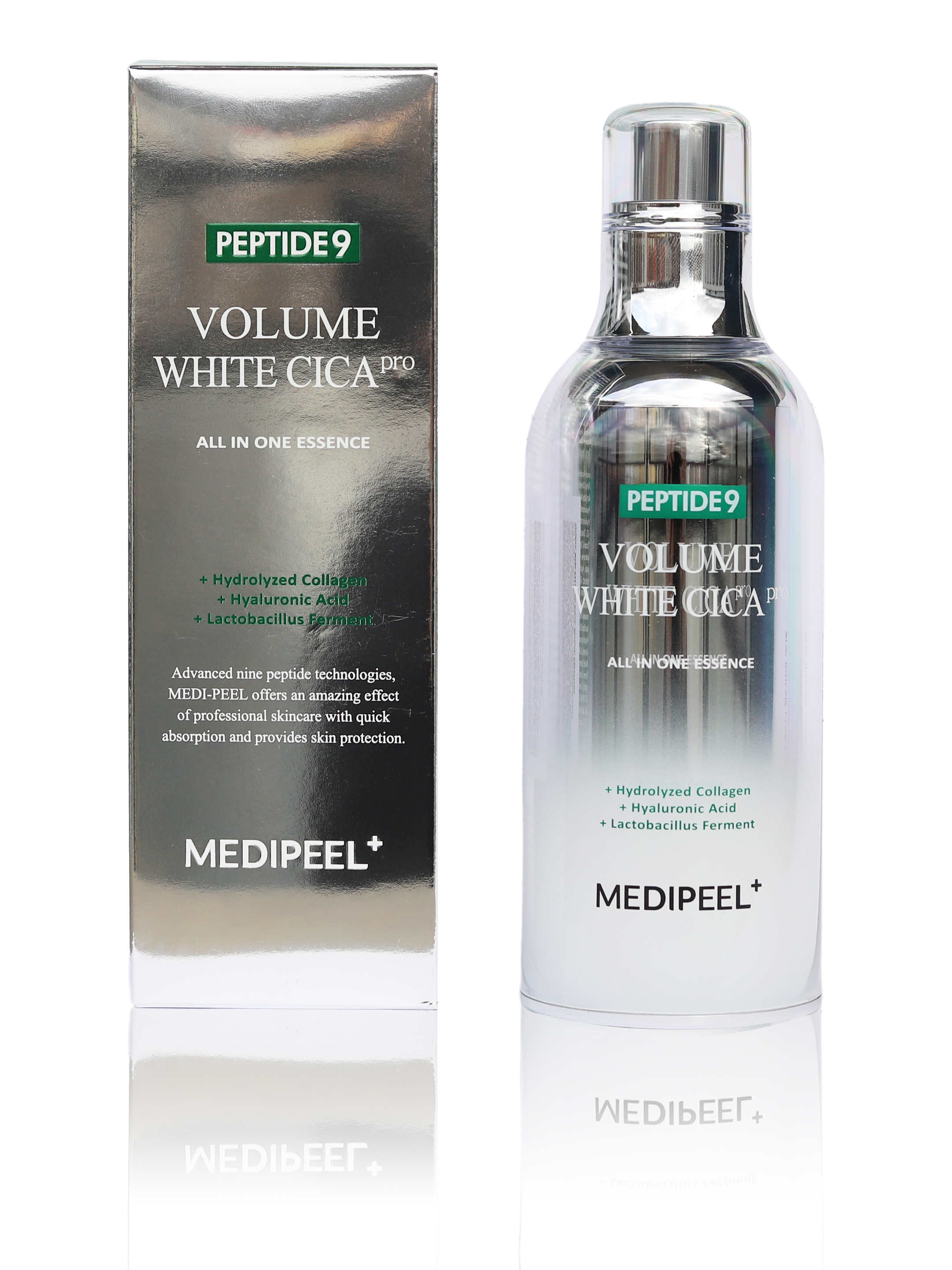 MEDI-PEEL Peptide 9 Volume White Cica - Rozjasňující kyslíková esence, 100ml