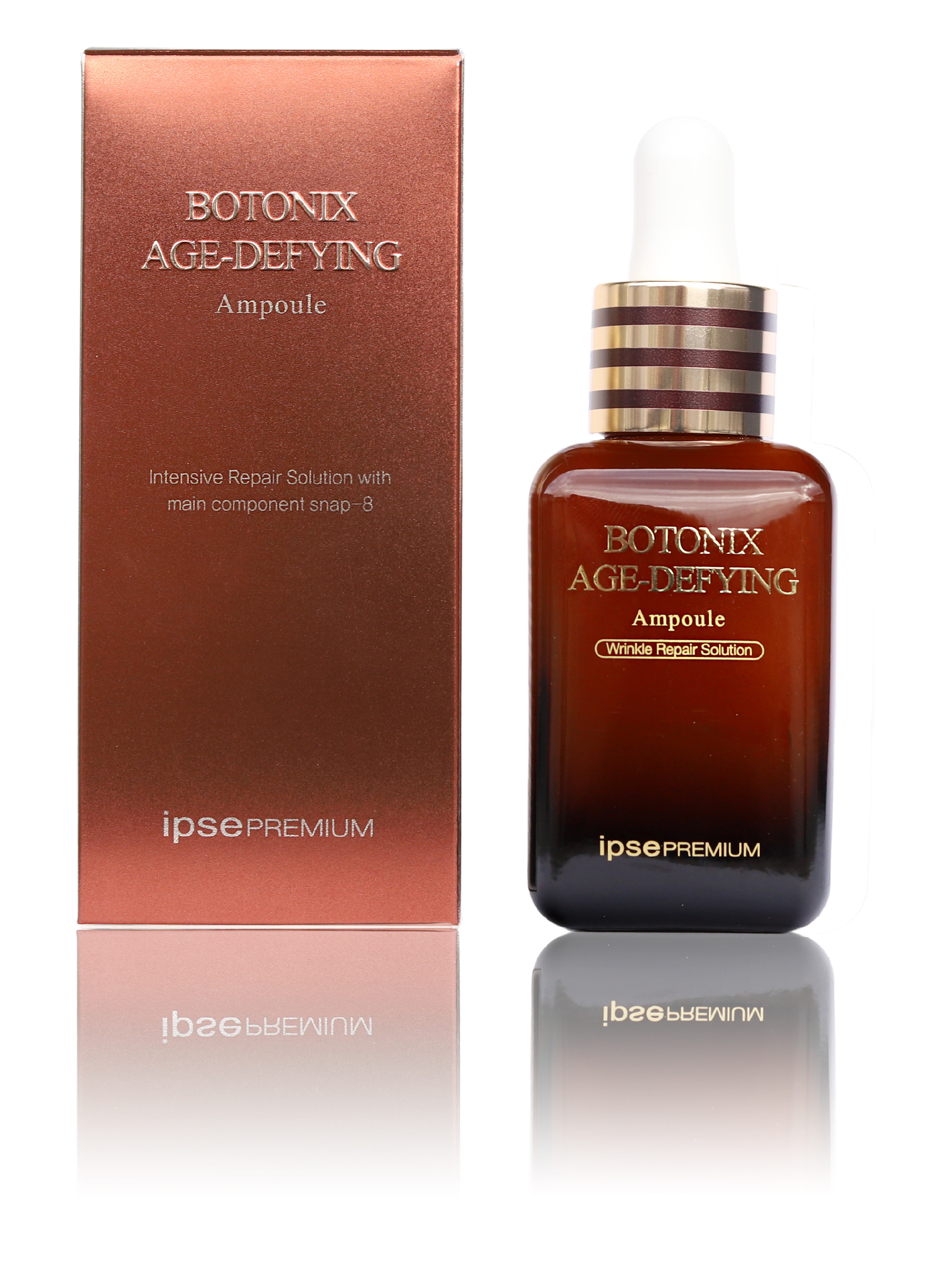 IPSE PREMIUM Botonix Age-defying Ampoule - pleťové sérum s 24K zlatem a efektem botoxu, 60ml