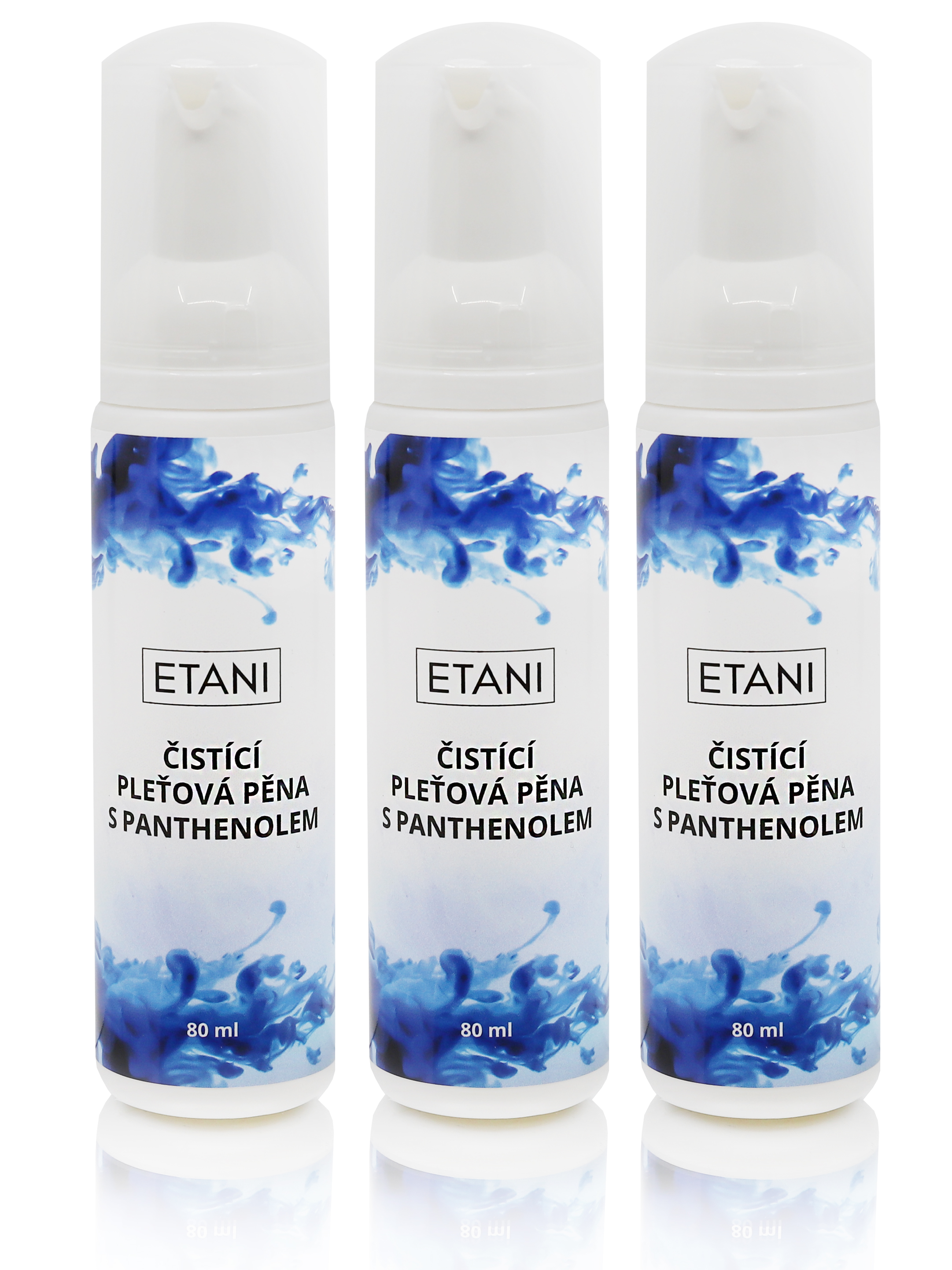 ETANI Čistící pleťová pěna s panthenolem, 80ml Obsah: 3x80ml