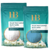 H&B Dead Sea Minerals - Sada koupelových solí z Mrtvého moře – Přírodní + Levandulová (2×500 g)