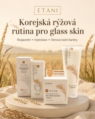 🇰🇷 Novinka z Koreje právě dorazila na náš e-shop! ✨ Objevte sílu rýže a niacinamidu v kompletní rutině pro vytoužený glass...