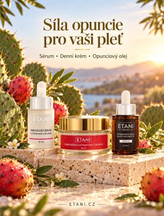 🌵 Síla opuncie pro vaši pleť Tři kroky, které si zamilujete: omlazující sérum, denní krém s extraktem z opuncie a...